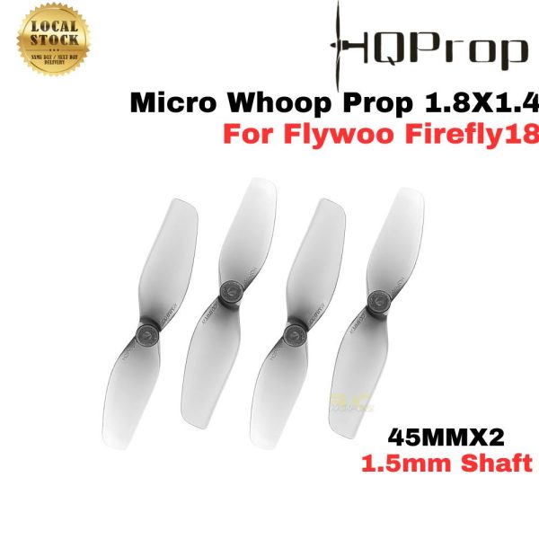 8d206f0c9ad33b5bb1b91ad2d52db114.jpeg HQProp 45MMX2 2Blade 1.8X1.4 Propeller 1.5mm Shaft (2pairs/4pcs) For Flywoo Firefly18 Micro Whoop FPV Drone HQ1814