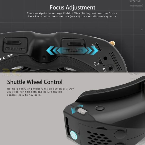 8d6be2d036229113918445ae2a377f99.jpeg Skyzone SKY04O PRO FPV Goggles with OLED Screen 60FPS DVR 5.8Ghz 48CH Steadyview Receiver W/Head Tracker Fan LED SKY04O