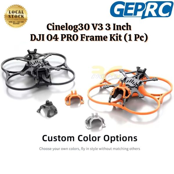 a2fdc3871f52afce1c7122366dfae84d.jpeg GEPRC Cinelog30 V3 DJI O4 PRO 3Inch Frame Kit For RC Freestyle FPV Drone GEP30-V3O4 Frame