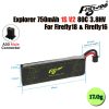 Flywoo Explorer 1S 450 750 1000mAh 3.8HV Lipo Battery With A30 Plug Compatible with BT2.0 For Firefly18 Firefly 16 FW-1S