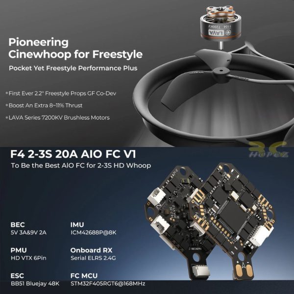 BetaFPV Pavo20 Pro II V2 DJI O4 PRO / Without HD Digital VTX Camera 3S Brushless Whoop ELRS 2.4G FPV Drone BT-Pavo20 V2