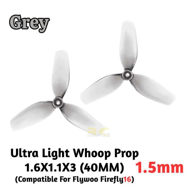 366b55440c04de2d56dc2ed8e9519d3a.jpeg HQProp 40MMX3 3Blade 1.6X1X3 1.6x1.1x3 Shaft 1.0mm/1.5mm (2pair/4pcs) Propeller for Flywoo Firefly16 /75mm Whoop HQ1611