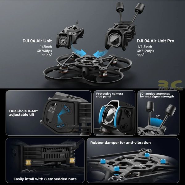 BetaFPV Pavo20 Pro II V2 DJI O4 PRO / Without HD Digital VTX Camera 3S Brushless Whoop ELRS 2.4G FPV Drone BT-Pavo20 V2