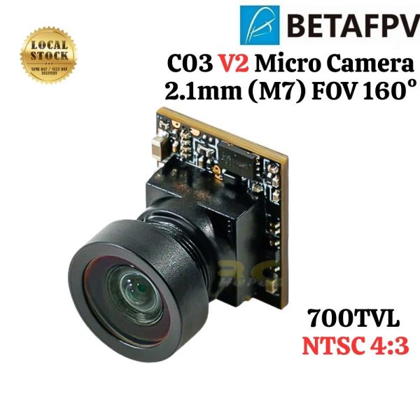 72e02263e67e27285a2cd4f321bbb4a5.jpeg Betafpv C03 V2 Micro 2.1mm(M7) FOV 160° 700TVL FPV Camera Compatible With Meteor65/65 Pro/75/75 Pro & Micro Drone BT-C03
