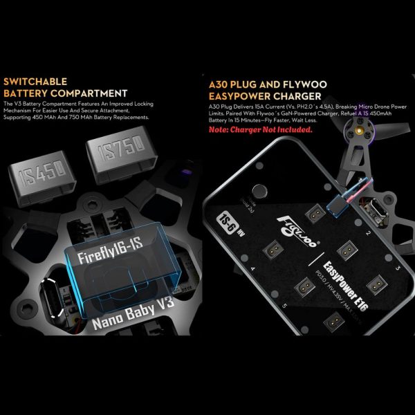 Flywoo Firefly16 Firefly18 1S Nano Baby V3 Analog ELRS Ultralight Tiny Racing Drone ELRS 2.4G Firefly-AN