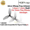 9966b8c11fb2865d4dfb436c62155033.jpeg HQProp 40MMX3 3Blade 1.6X1X3 1.6x1.1x3 Shaft 1.0mm/1.5mm (2pair/4pcs) Propeller for Flywoo Firefly16 /75mm Whoop HQ1611