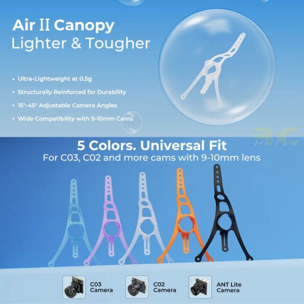 bb10fdb9efd841b251349198a99323f8-1.jpeg BetaFPV Air II V2 Canopy For Air65 Air75 Meteor65 /75 Whoop 15°- 45° Adjustable For Analog & HD Camera BT-Air Canopy V2