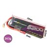Maxpower Graphene Lipo 7.4V 5200mAh 75C 2S Lipo Battery with Dean Plug MP-5275-2GS