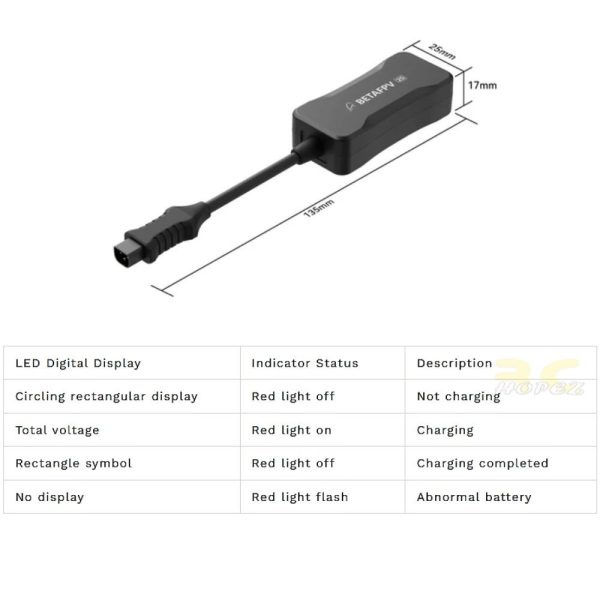 BetaFPV Aquila20 Aquila20 HD 2S Battery PD3.0 Three-Way Charging Hub /2S Battery Charger Voltage Tester BT3.0-Charger-N