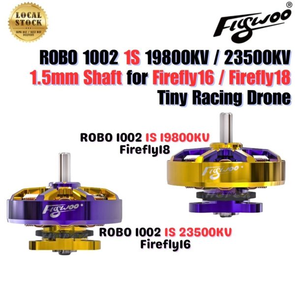 5d0cf5988b80a2a39b08574156339d92.jpeg Flywoo ROBO 1002 19800KV 23500KV 1S 1.5mm Shaft Brushless Motor for Firefly18 Firefly16 RC FPV Drone FW1002-1923