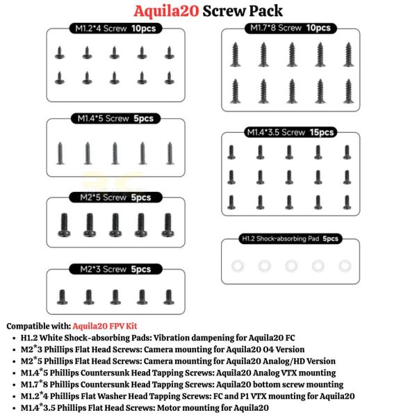 87202afff6f777dc6e3169a62e0bcf57.jpeg BetaFPV Drone Screw Pack For Pavo20 Pro Meteor65 Pro O4 Meteor75 Pro O4 Air65 Air75 Aquila16 Aquila20 Pavo Femto