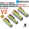 BetaFPV LAVA II V2 580mAh 680mAh 2S 3S 95C 7.6HV 11.4HV LIHV Lipo Battery for Pavo Femto Pavo Pico Pavo20 Pro XT30 Plug