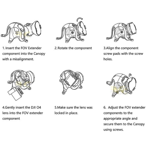 f3d3a8a8be320ecfea308bb032cecabe.jpeg Happymodel Mobula8 O4 Mobula7 O4 FOV Extender Kit for DJI O4 Camera with Angle Adjustable HP0054