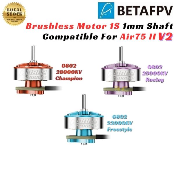 40b571ba5ecbaecd017a381f3e812f04.jpeg BetaFPV 0802(2026) 22000KV 25000KV 28000KV 1S Brushless Motor 1mm Shaft For Air75 II Champion Racing Freestyle BT0802-V2