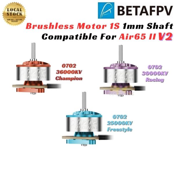 57c1ad679b13807289abe0648ba6c2df.jpeg BetaFPV 0702(2026) 25000KV 30000KV 36000KV 1S Brushless Motor 1mm Shaft For Air65 II Champion Racing Freestyle BT0702-V2