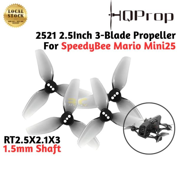 5efa4d4c183d94b9c4791728a297d0a5.jpeg HQProp RT2.5X2.1X3 3-Blade Propeller 1.5mm Shaft For SpeedyBee Mario Mini25 2.5Inch FPV Drone (2pairs/4pcs) HQRT2521