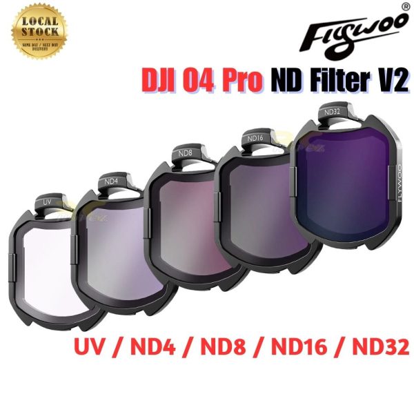 Flywoo DJI O4 Pro UV ND Filters V2 ND4 ND8 ND16 ND32 Compatible with O4 Pro FPV Drones FW4230