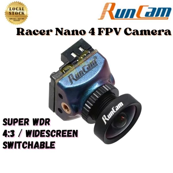 RunCam Racer Nano 4 1200TVL 4:3 NTSC/PAL Super WDR CMOS  Widescreen Switchable FPV Camera 14x14mm FPV Drone XJ550