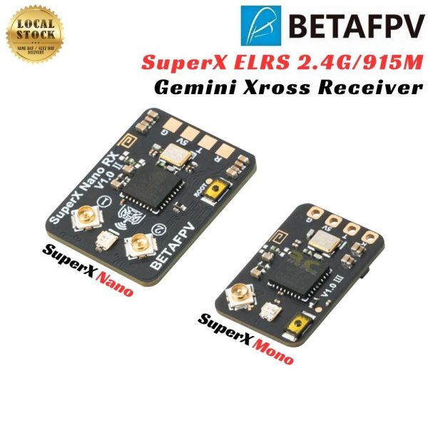 f191117cc268453131a9735ca34adc99.jpeg BETAFPV SuperX ELRS Mono Nano Gemini Xross Receiver Dual-band ELRS 2.4G/915M For FPV Racing Freestyle Drone BT-SuperX