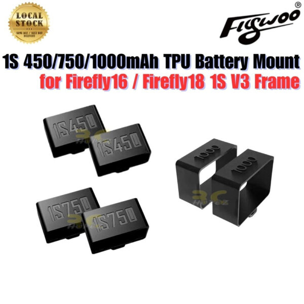 19fcb99be00c1200d28e9ab7cc350de9.jpeg Flywoo 1S 450 750 1000mAh TPU Battery Mount for Firefly16 Firefly18 1S V3 FPV Drone Frame Replacement Parts FW4675