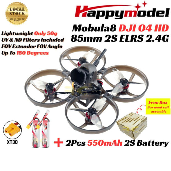 66b356d3f17b5c579fa56087ec73fd2e.jpeg Happymodel Mobula8 O4 DJI 2S 85mm CrazyF405HD ELRS V3.0 Digital HD Micro Whoop +RadioMaster Pocket BNF ELRS
