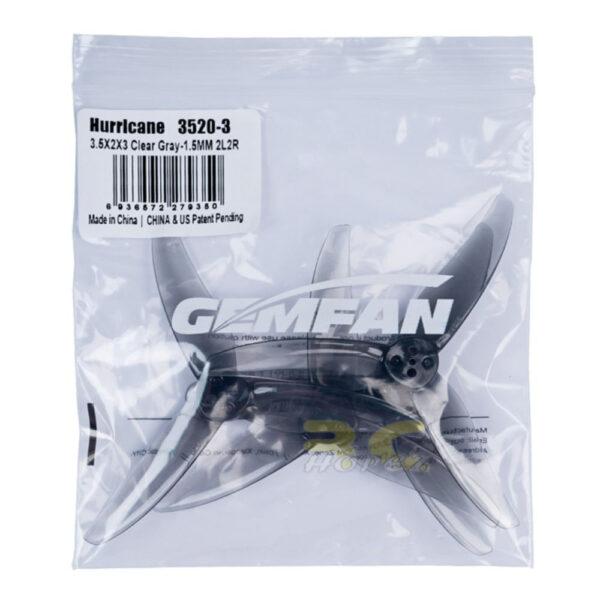 6fc6788cdbd48e75870807bf4f252768.jpeg Gemfan Hurricane 3520 3 Blade 1.5mm Shaft Propeller for 3.5Inch Freestyle Toothpick Drone (2 Pairs/4Pcs) Gem3520