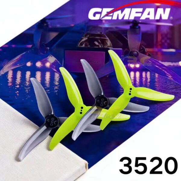 86c4f26aec37faa05d462ec848bcfdab.jpeg Gemfan Hurricane 3520 3 Blade 1.5mm Shaft Propeller for 3.5Inch Freestyle Toothpick Drone (2 Pairs/4Pcs) Gem3520