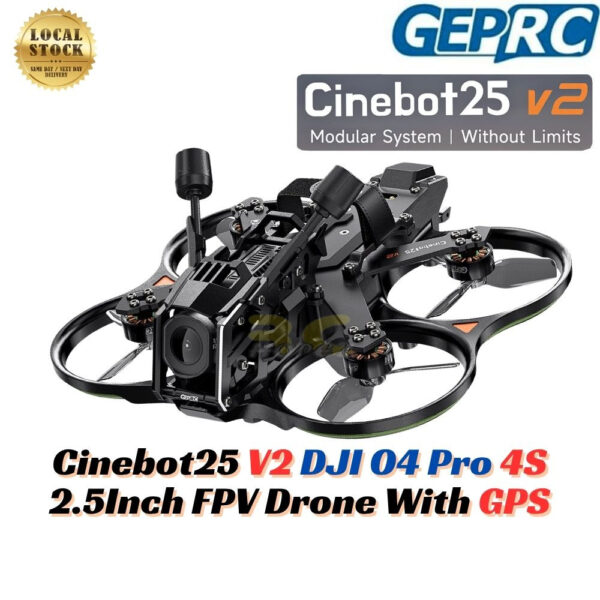GEPRC Cinebot25 V2 FPV Drone DJI O4 PRO /WTFPV Without Camera VTX 4S With GPS 2.5 Inch PNP/ELRS Freestyle Drone GEP25V2