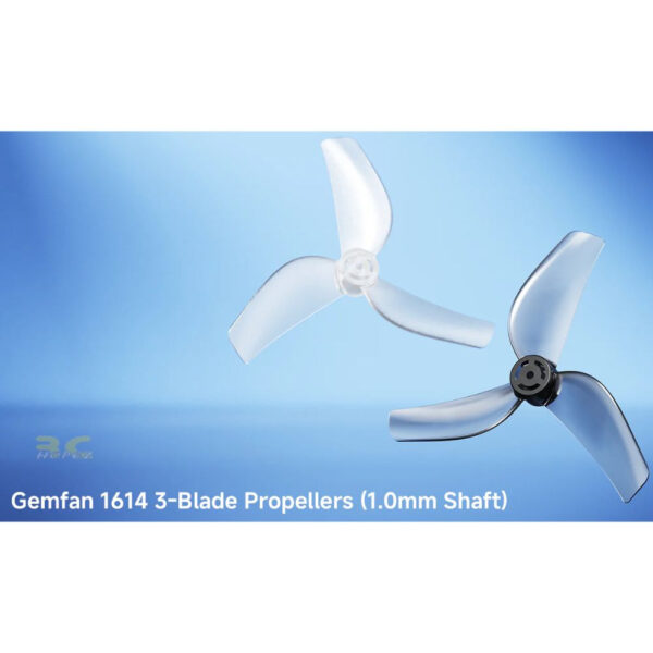 Gemfan 1614 40mm 1.6Inch 3 Blade Propeller 1.0mm Shaft For BetaFPV Air75 II 0802 Motor 2Pair(4Pcs)/6Pair(12Pcs) BT1614