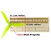 Gemfan 4935 4.9 Inch 3 Blade Propeller For Motor 2207 5mm Hole FPV Racing Drone (2 Pairs/4Pcs) Gem4935-3