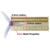 Gemfan MINJAE 5129.2 3-Blade 5Inch 5mm Hole Propeller for 2207KV Motor RC FPV Racing Drone (2 Pairs/4Pcs) Gem5129.2