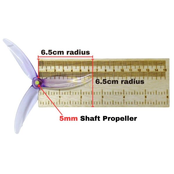 Gemfan MINJAE 5129.2 3-Blade 5Inch 5mm Hole Propeller for 2207KV Motor RC FPV Racing Drone (2 Pairs/4Pcs) Gem5129.2
