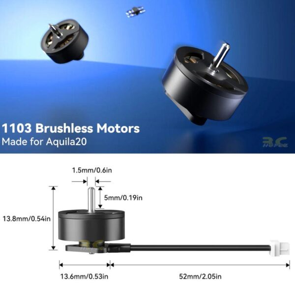 695a022d32b17cf3117abe2190058e72.jpeg BetaFPV Aquila20 1103 10500KV 2S Brushless Motor 1.5mm Shaft For Aquila20 Brushless Whoop Quadcopter Analog / HD