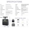 Radiomaster AX12 Android Radio Controller ELRS Dual Band X5 Hall Gimbals 16CH 5.5inch HD Touchscreen (Mode 2)
