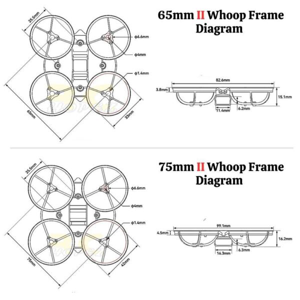 a8fce76330c39d3efdcf339a674a05f5.jpeg BetaFPV Air65mm II Air75mm II Air65mm Champion Ultra-Light 65mm 75mm Whoop TinyWhoop Mircro Drone Frame Kit BT-Kit V2