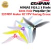 Gemfan MINJAE 5129.2 3-Blade 5Inch 5mm Hole Propeller for 2207KV Motor RC FPV Racing Drone (2 Pairs/4Pcs) Gem5129.2