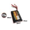 KinPower 7.4V 2S 2200mAh 8C Lipo Battery Compatible for Frsky ACCST Taranis QX7 Transmitter GZ-2200