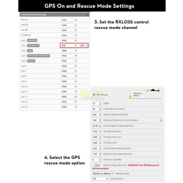 Flywoo Firefly 20PRO / 25MINI GPS Set GM10 Mini V3 GPS + GPS TPU Mount Color Black/Purple FW-GPS-SET