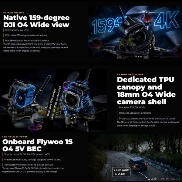 21a49fced05f41f67e9141cb0ed347ad.jpeg Flywoo Firefly18 1S Nano Baby V3 W/ DJI O4 Wide / Without O4 Ultralight Tiny Racing Drone BNF DJI/ELRS 2.4G