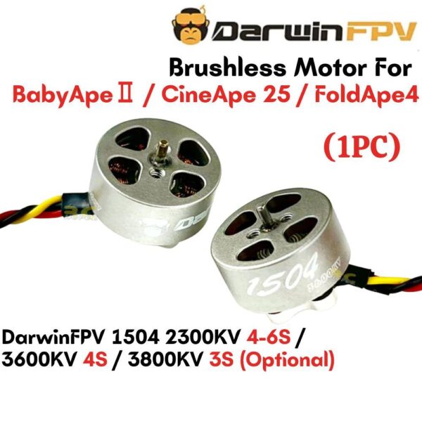 2cf933f1d7f03fc18a5c8e88fbe3e456.jpeg DarwinFPV 1504 2300KV 4-6S/3600KV 4S/3800KV 3S Brushless Motor 1.5mm Shaft for BabyApe Ⅱ/CineApe25/FoldApe4 DW1504N