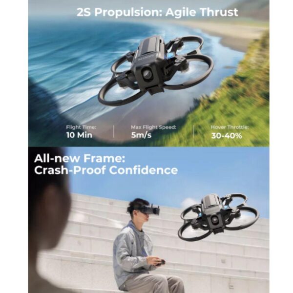 BetaFPV Aquila20HD 2S Digital FPV Kit Brushless LiteRadio 4 SE Radio+VR04HD Goggles+2Pcs HV 1100Mah Battery RTF