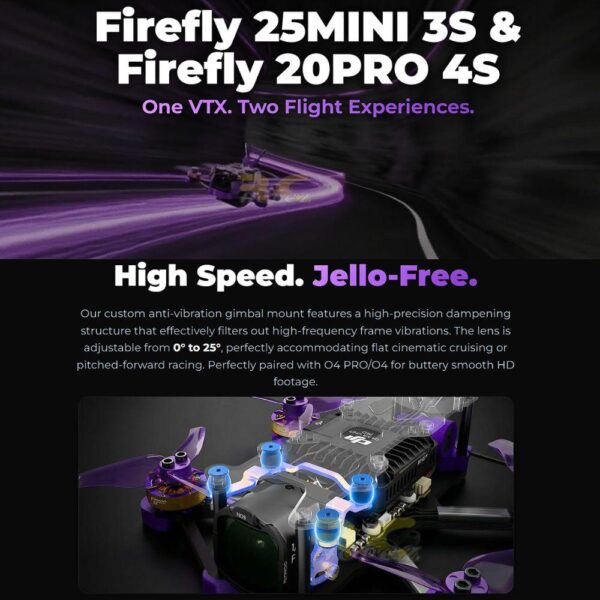 50456ba591730ad9b4287b366655d702.jpeg Flywoo Firefly 20PRO 4S DJI O4 / O4 Wide / WTFPV Without Camera VTX 2 Inch PNP/ELRS 2.4G Micro Freestyle FPV Drone Firefly20-O4