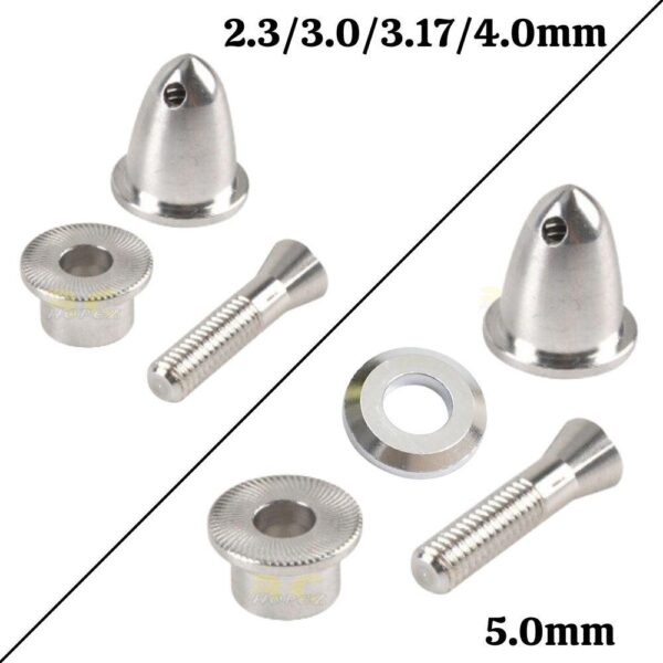 Aluminum Bullet Propeller Adapter Holder 2.3/3.0/3.17/4.0/5.0mm (Optional) For Brushless Motor Prop PAH-N