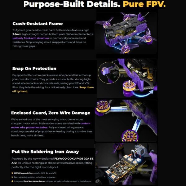 7a82167a2b399d2e9aaf721a4915afb2.jpeg Flywoo Firefly 20PRO 4S DJI O4 / O4 Wide / WTFPV Without Camera VTX 2 Inch PNP/ELRS 2.4G Micro Freestyle FPV Drone Firefly20-O4