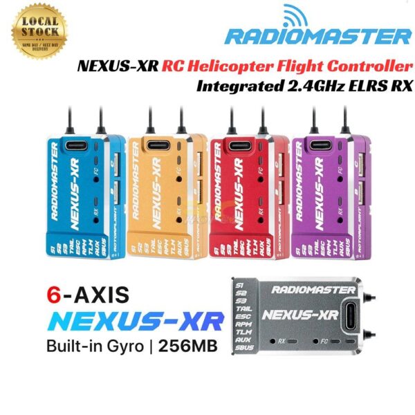 a01030bd0967c99f32ea6c6aa41b5086.jpeg RadioMaster Nexus-XR Helicopter Flight Controller ICM42688P 6-axis Integrated 2.4GHz ELRS RX For RC Helicopter TX-Nexus