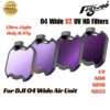 Flywoo DJI O4 Wide UV ND Filters V2 ND8 ND16 ND32 For O4 Wide FPV Drone Flywoo Firefly 20Pro 4S O4 Wide FW5309