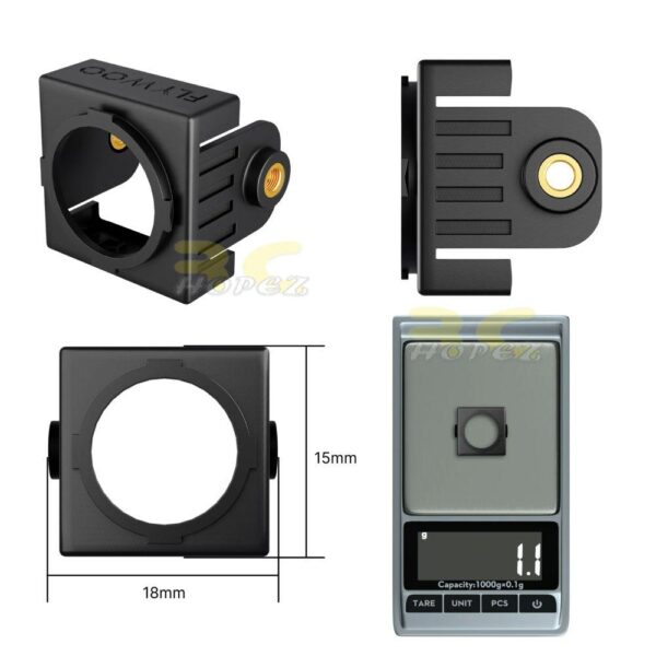 Flywoo DJI O4 Camera Shell DJI O4 Camera Mount Adapter to 18mm For O4 Air Unit FW-Camera Shell