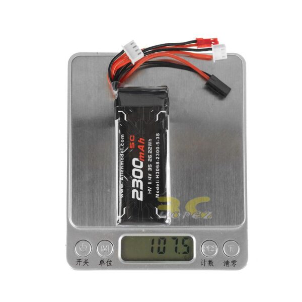 Alienmodel 3S 11.4HV 2300mAh 5C Lipo LiHV Battery For for HV X9D AT9S AT10II FUTABA FF9 10 Transmitter AL2300/5C-3S