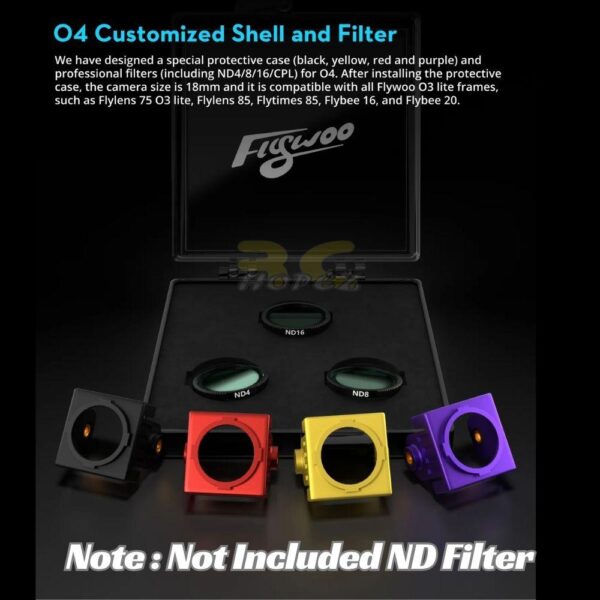 Flywoo DJI O4 Camera Shell DJI O4 Camera Mount Adapter to 18mm For O4 Air Unit FW-Camera Shell