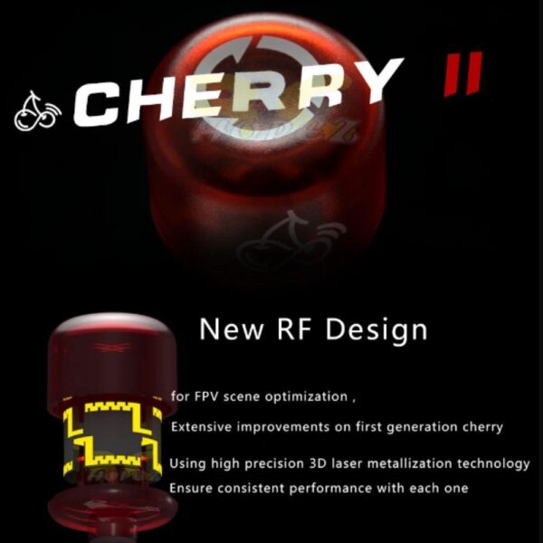 Rush Cherry V2 1.8dBi 5.8G Antenna II SMA MMCX Angle UFL Y-shape UFL RHCP Analog / LHCP Digital FPV Antenna CherryN-ll